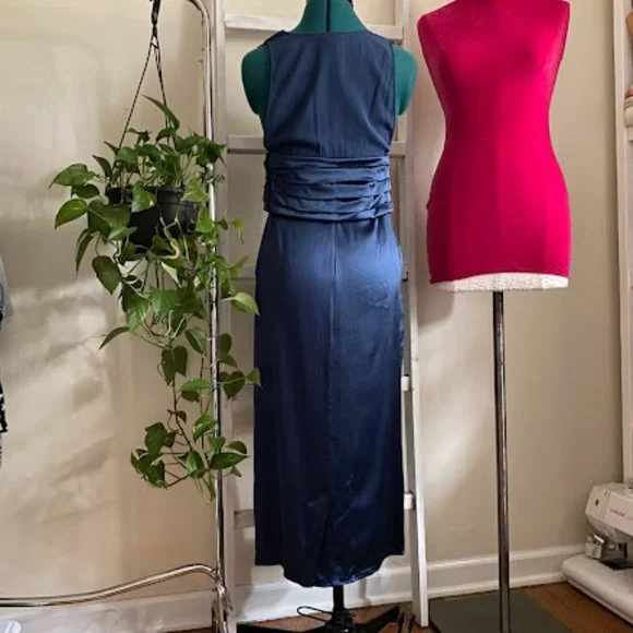 La Perla dark blue maxi nightgown, Camicia Notte Small - Picture 3 of 12